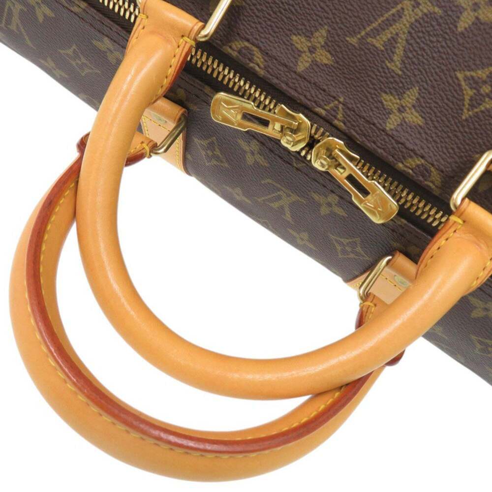 LOUIS VUITTON Brown Monogram Keepall 55 Boston Bag - Picture 6 of 10